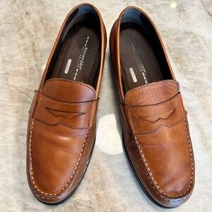Rockport Walkability Penny Loafers Men’s 8.5 Brown Leather TruTECH Comfort